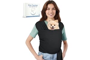 Snqqmtt Dog Sling Swaddle Carrier for Small Dog, Cat Front Carriers for Small Pet up to 20lbs, Puppy Pouch with Adjustable St