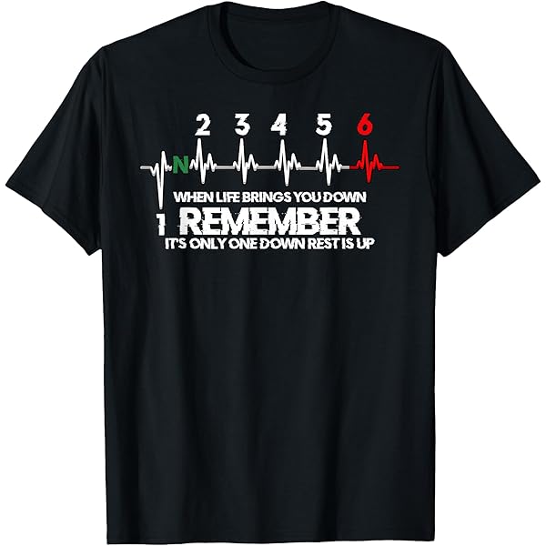 Amazon.com: 1N23456 Motorcycle Foot Gear Shift T-Shirt : Clothing