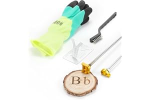 AIMOADO 1" Letter B Branding Irons, Steak Branding Irons Personalized for Hats Wood (Alphabet B and b)