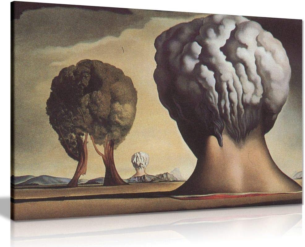 Amazon Com Three Sphinxes Of Bikini Salvador Dali Canvas Wall Art Picture Print 12x8in Posters Prints