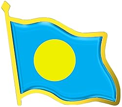 Palau Flag Lapel Pin - Enamel Metal National Badge