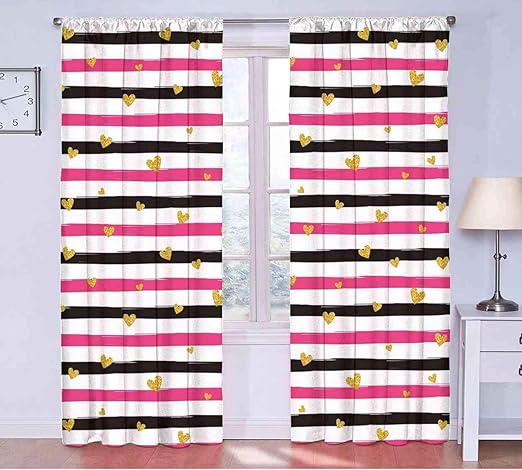 Amazon Com Tr G Blackout Curtains Gold And White Romantic