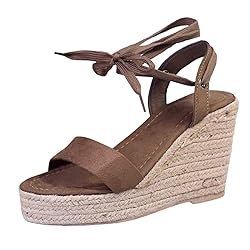 Gibobby Espadrilles for Women Wedge,Womens Open Toe