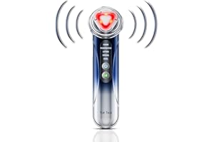 TOE TALK Radio Frequency Facial Machine - Home Use Anti-Aging Skin Tightening Rejuvenation Skin Care Device, Light Therapy for Wrinkles Lifting High Frequency Face Massager with EMS