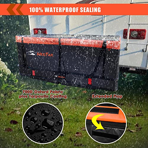 MeeFar Hitch Mount Cargo Carrier Bag Soft Shell 100 Waterproof 20
