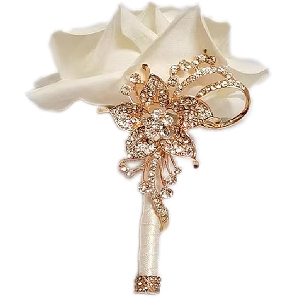 4-Pack Corsage Holder Pins – 42mm Decorative Brooch Vases In Assorted Colors