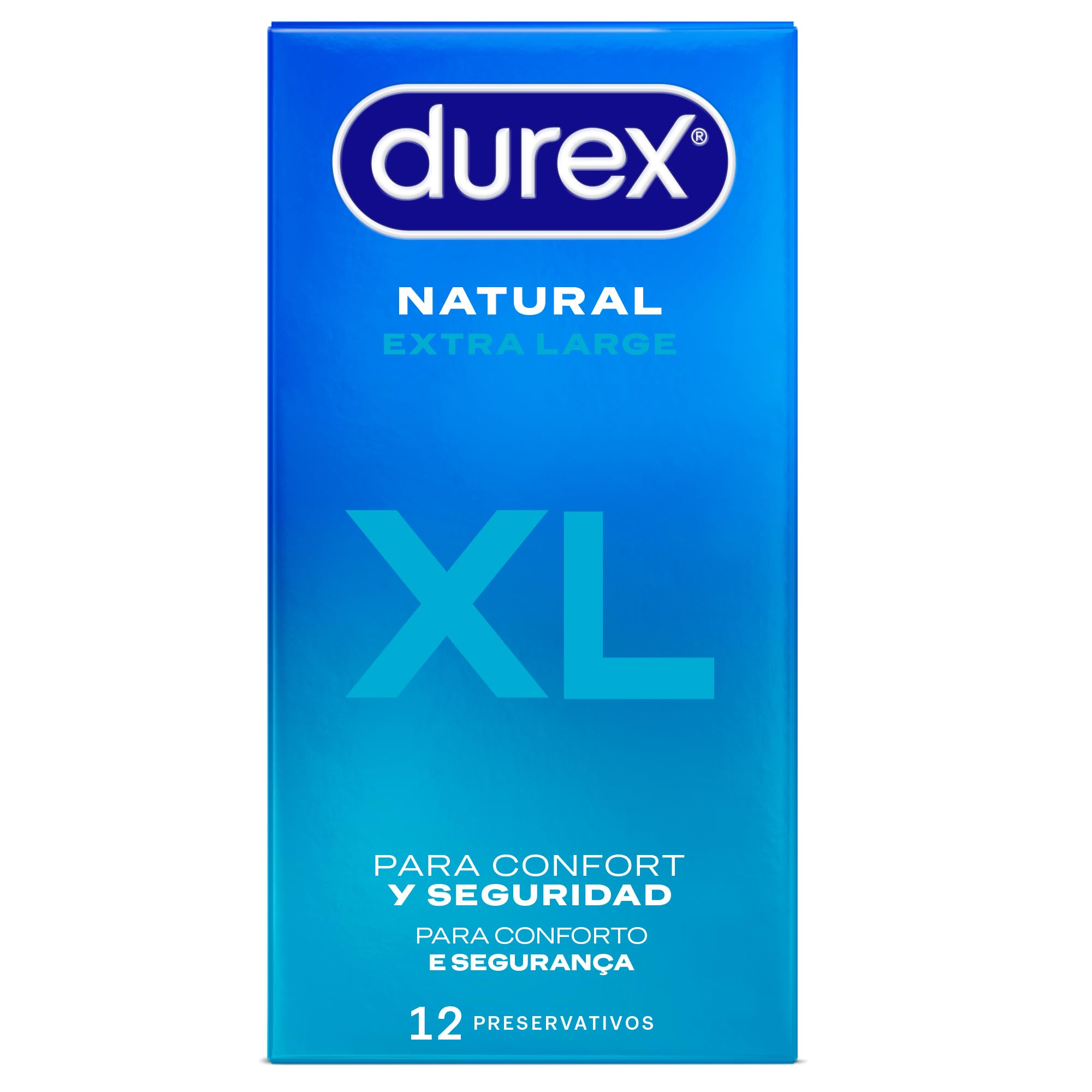 Durex Original Natural Plus Size XL Condoms - 12 Larger Condoms