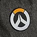 JINX Overwatch Logo Embroidered Iron-on Patch, Black/Gold, 3.5