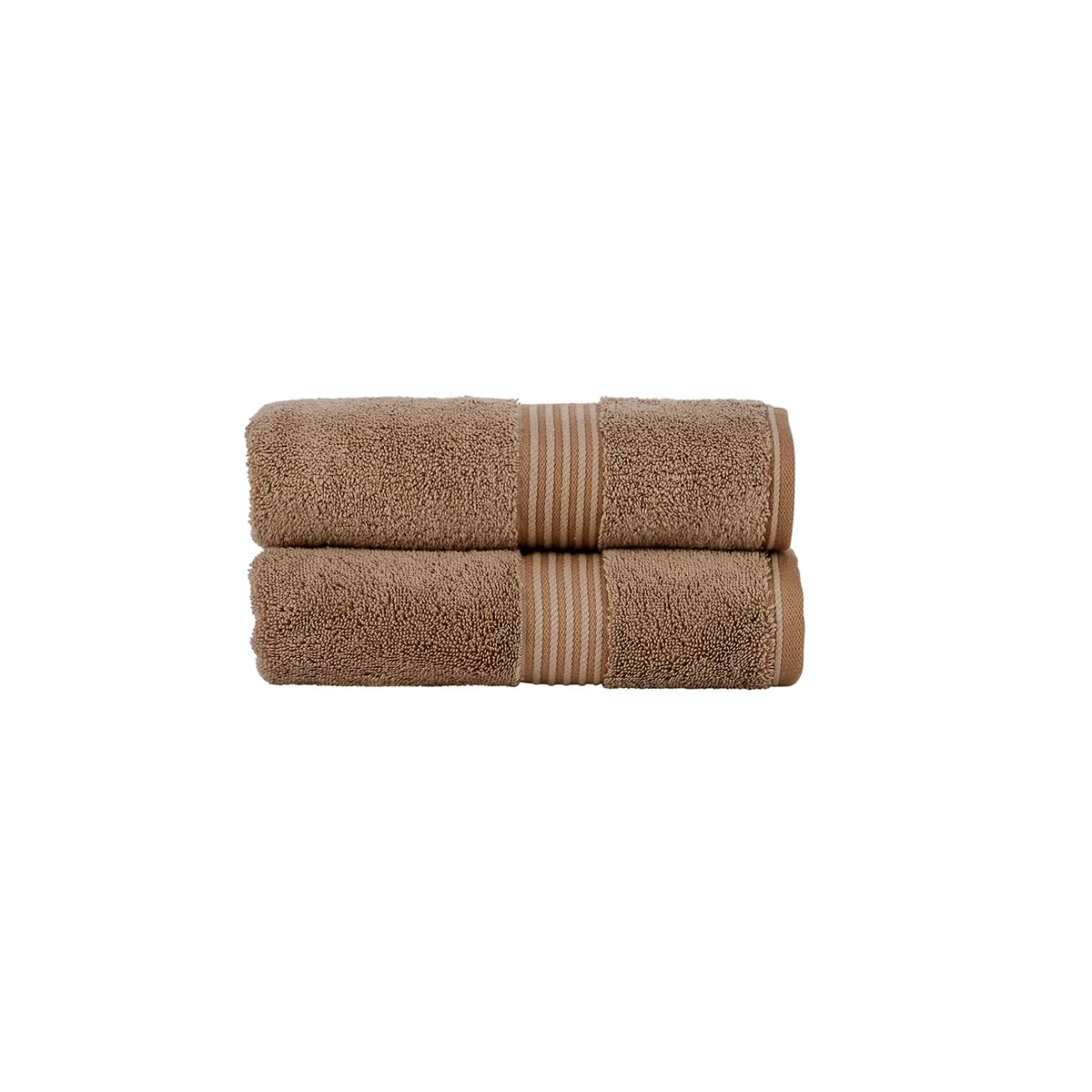 Christy Supreme Hygro 2 Hand Towels Set | Mocha Brown | 100% Luxury Supima Cotton | Ultra Soft | Super Absorbent | 650GSM | Plush and Long Lasting