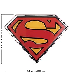 Fan Emblems Superman Domed Chrome Car Decal