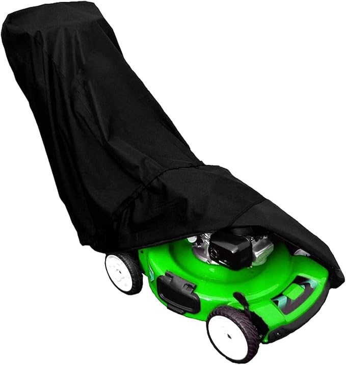 Laelr Lawn Mower Cover Push Lawn Mower Cover Waterproof Heavy Duty 210D