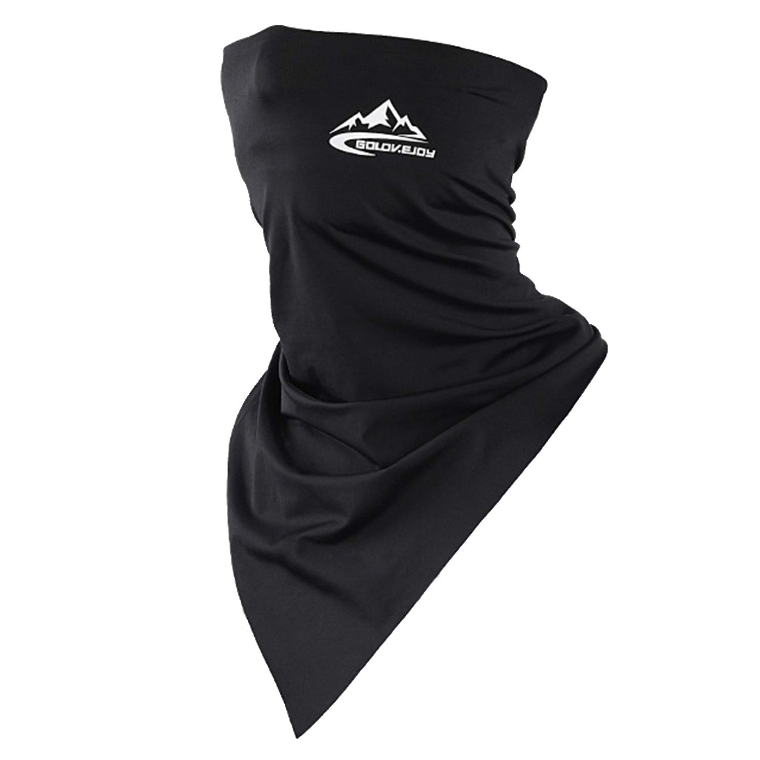 Eroilor Stretchable Tubular Multifunctional Headwear Breathable UPF50+ Cooling Mask for Summer Outdoor Sports - Black