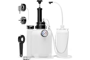 MKING 3L Mannual Brake Bleeder Kit with 3L Brake Fluid Power Bleeder 1L Fluid Pump and E20 Adapters, One Man Master Cylinder Brake Flush kit