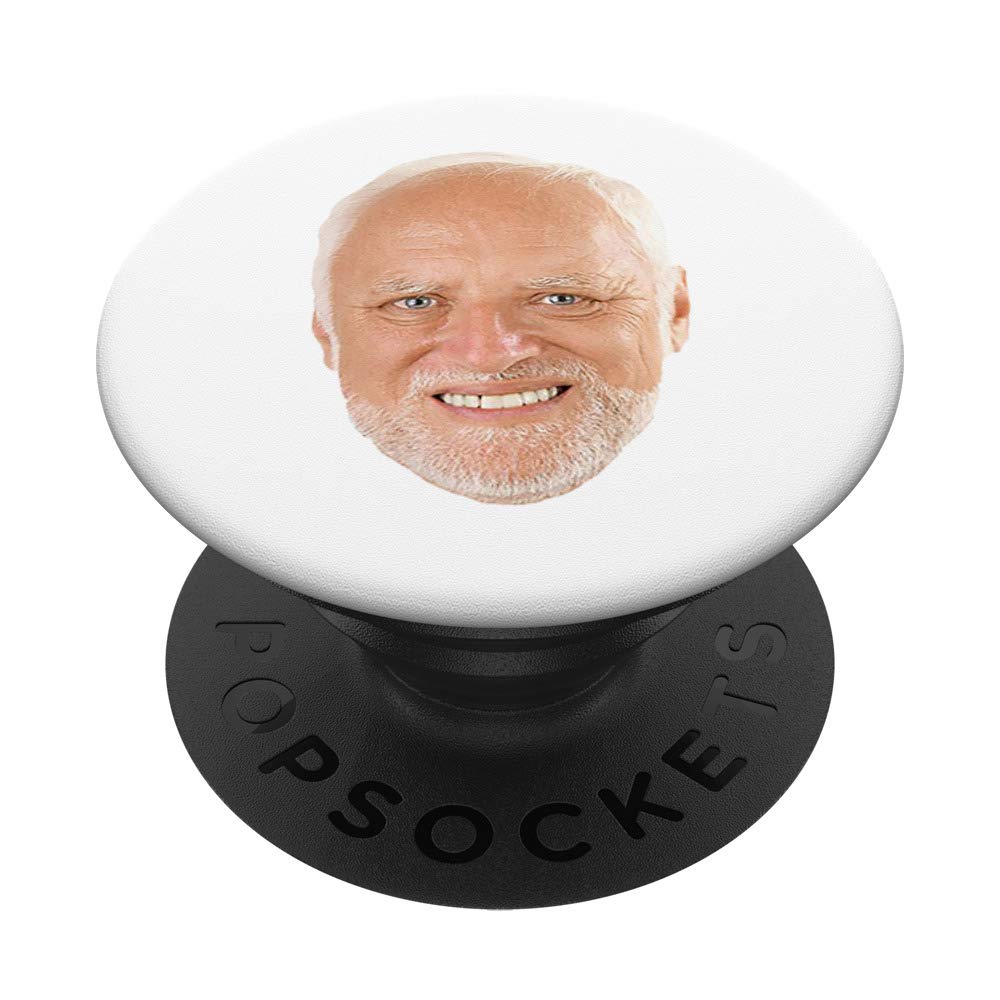 Harold Cringe Face Meme PopSockets PopGrip: Swappable Grip for Phones & Tablets