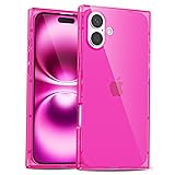 LoeoeL for iPhone 16 Plus Clear Case Rectangle
