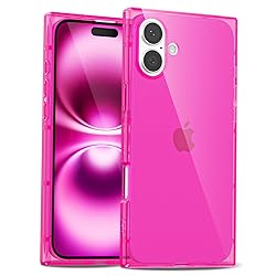 LoeoeL for iPhone 16 Plus Clear Case Rectangle