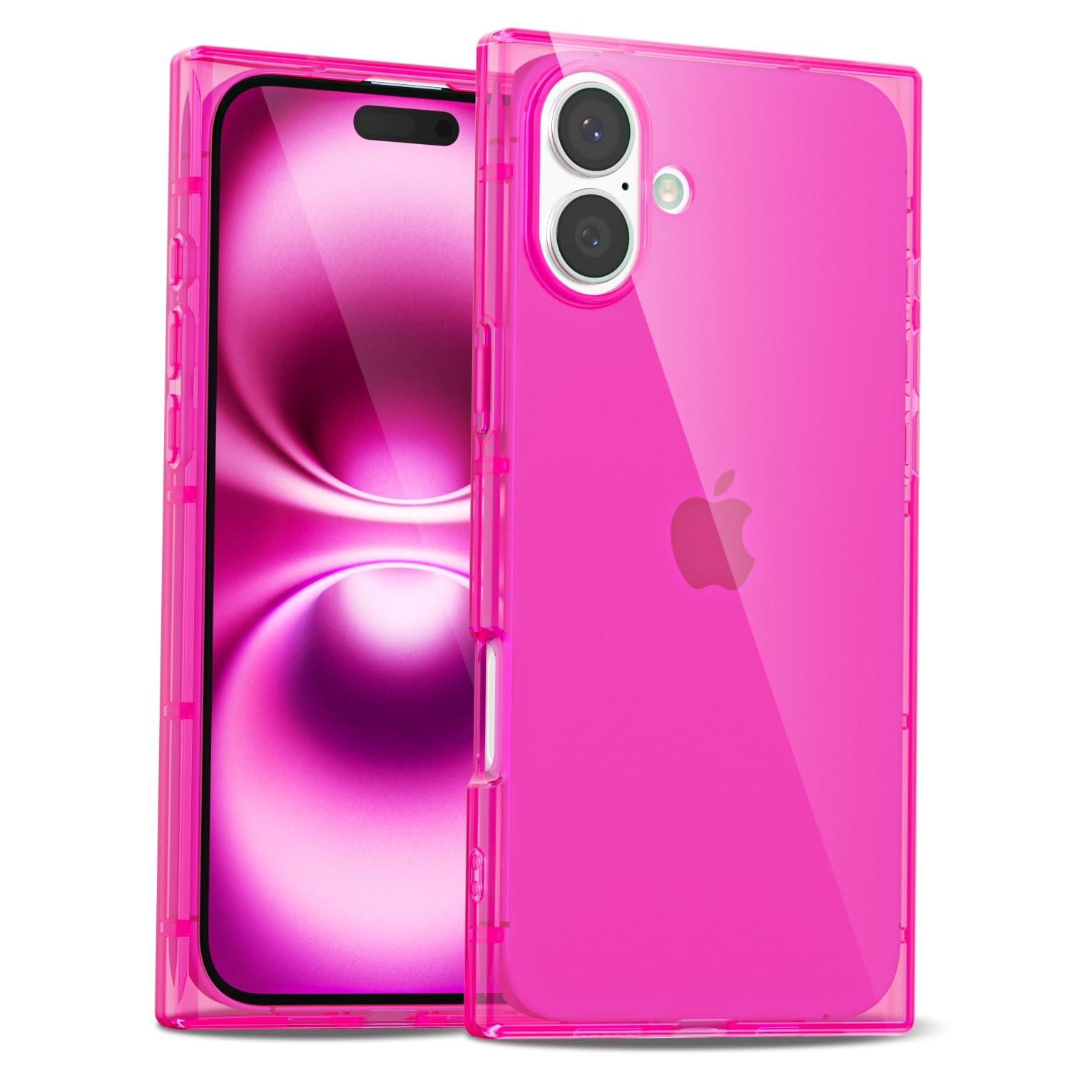LoeoeL for iPhone 16 Plus Clear Case Rectangle