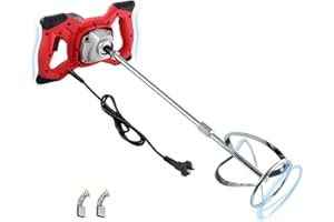 BriSunshine Electric Handheld Cement Mixer, 2100W Portable Concrete Mixer Drill, Mortar Mud Mixer for Mixing Motar Grout Pain