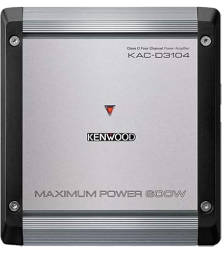 Amazon.com: Kenwood KACD3104 Class D 4-Channel Power Amplifier