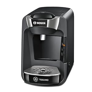Bosch TAS3202 Tassimo Suny - Cafetera multibebidas automática de cápsulas con sistema SmartStart, color negro intenso