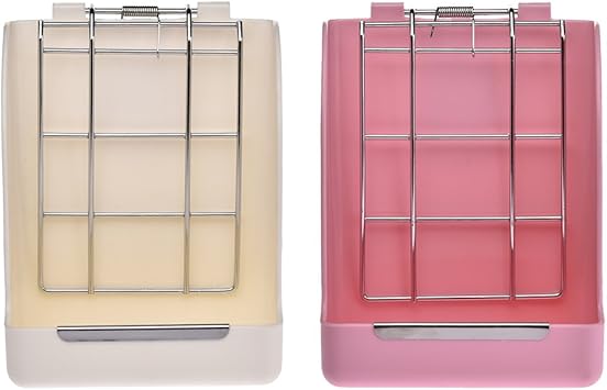 Amazon 牧草フィーダー 餌入れ うさぎ モルモット 小動物用品 食器 ネジ固定 噛む防止 可動式 ワイド 樹脂製 ステンレス Ruiouri 食器 ボウル 通販