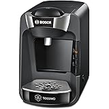 Bosch Tassimo Suny TAS3202 - Cafetera multibebidas automática de cápsulas con sistema SmartStart, color negro intenso