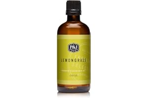 P&J TRADING P&J Fragrance Oil Lemongrass 100ml - Candle Scents, Soap Making, Diffuser Oil, Fresh Scent