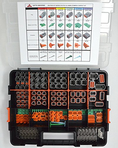 DEUTSCH 518 PCS DT CONNECTOR KIT GRAY OEM 518 - STAMPED CONTACTS + TOOLS