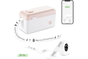 LFPERT Label Maker Machine with Tape - HP4 Portable Bluetooth Label Maker Printer with Built-in Cutter, Mini Label Makers with Multiple Templates for Organizing Storage Office Home