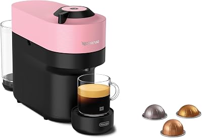 Nespresso Vertuo Pop Coffee Machine by De'Longhi Pink ENV90.P 6 Cup Sizes