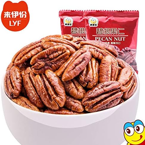Chinese food Snacks Laiyifen Pecans Nut来伊份 碧根果仁250g/袋 來伊份 坚果山核桃仁 长寿果 坚果零食干果 小吃