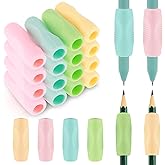 Qianyu 20 PCS Pen Holder for Kids Handwriting The Crossover Grip Silicone Pencil Gripping Tools Ergonomic Pencil Control Hold