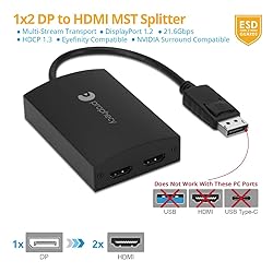 gofanco Prophecy 1x2 DisplayPort 1.2 to 2 Port HDMI