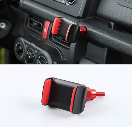 Amazon Suzuki ジムニー 19 スマホホルダー 車載スタンド 携帯電話スタンド 装着簡単 アルミ合金 Abs製 Jimny 内装 パーツ シフトレバー 車 バイク
