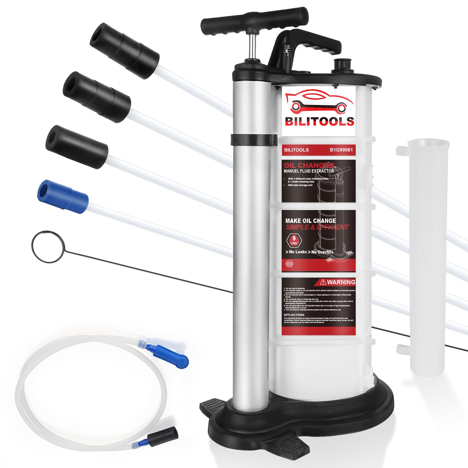 BILITOOLS 9L Vacuum Oil Pump Extractor Manual