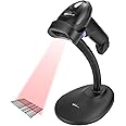 NetumScan Bluetooth CCD Bar Code Scanner with Stand, 3-in-1 Handheld Automatic 1D Barcode Reader Barcode Scanner for Computer, Tablet, iPhone, iPad, Android