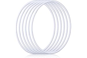 Shappy 6 Pcs Exercise Hoop Detachable Adjustable Plastic Toy Playground Toys Colored Hoop Circles for Teens Games Gymnastics Dog Agility Equipment Party Decor