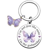 Celunux Godmother Gift For Women Aunt Best Godmother Proposal Gift Baptism Gifts For Women God Mother Christian Keychain Will You Be My Godparents Birthday Christmas Easter Christian Gifts For Aunt