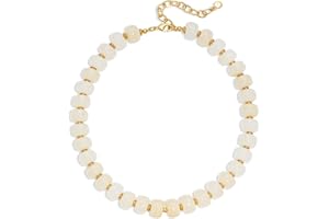 LILIE&WHITE Resin Chunky Beaded Necklace for Women Minimalistic Modern Statement Necklace Jewelry Accessories