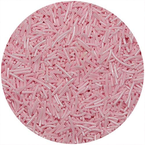 Natural Colour Gluten GMO Nuts Dairy Soy Free Shimmer Sprinkles (Shimmer Pink - 2 lbs)