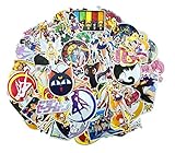 84PCS Sailor Moon Sticker Cool Vinyl Decals, Kid Adult Children Clear Stickers No-Duplicate Waterproof Decal for iPhone Mac Book Bottle Skateboard Guitar Case Car Bike Bumper Luggage Door Decoration