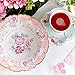 Talking Tables 12 x Vintage Floral Paper Bowls for Birthdays, Mother's Day, Pretty Bowls for Afternoon Tea Party Decorations, Baby Shower, Wedding, and Bridgerton Themed Parties - 8