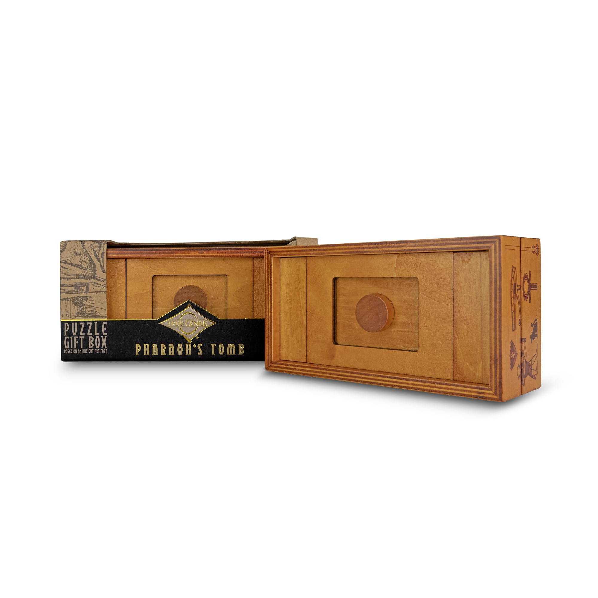 Project Genius Pharaoh Tomb Brain Teaser Puzzle, Brown