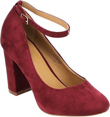 amazon burgundy heels