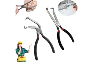 RANDJ Electrical Disconnect Pliers, Electrical Connector Pliers for Cars, Fuel Line Petrol Clip Pipe Pliers, Automotive Electrical Plug Connector Disconnect Tools (Both)