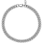 Memgift Stainless Steel Cuban Chain Bracelets for Men & Women - 6.5/7/7.5/8/9 Inch Gold Plated & Silver Stainless Steel Fashion Jewelry Bracelet