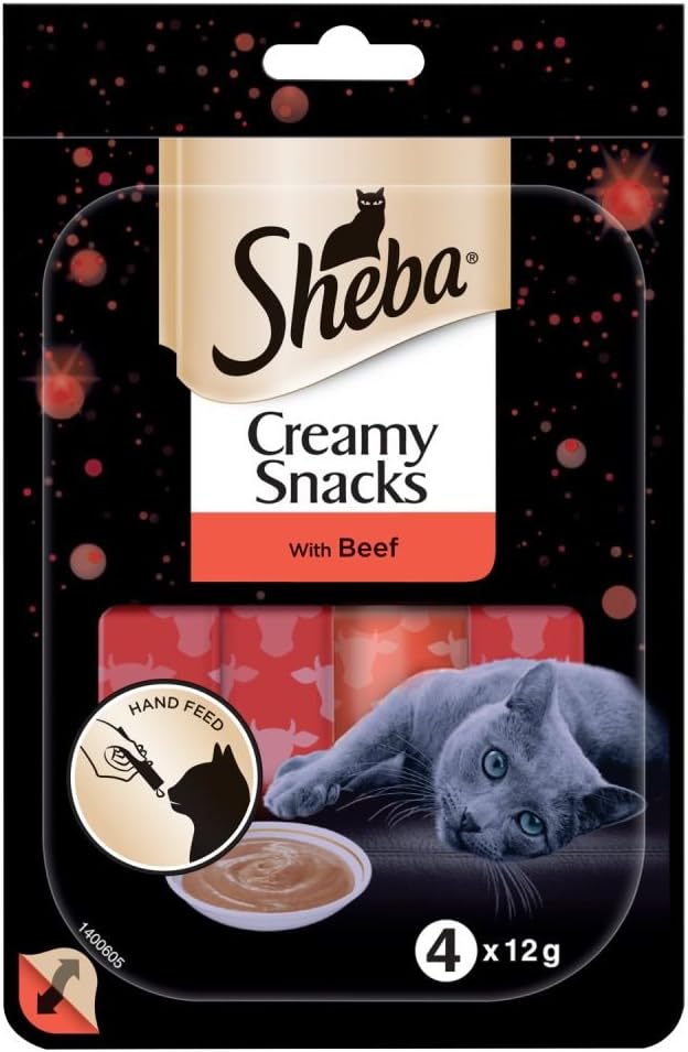 Mars - Sheba Creamy Snacks Treat Beef - 4pk