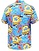 LA LEELA Men's Aloha Hawaiian Shirt Short Sleeve Button Down Casual Beach Party