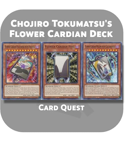 cardian deck yugioh Yugioh Flower Cardian Deck 52 Cards Lightshower Pine Boardefly Tournament Ready