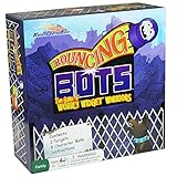 Bouncing Bots Family Board Game – Unique Bounce Challenge to Improve Motor Skills with Fun Toy Plastic Characters for All Ages, Kids, Teens, and Adults 7 Years and Up
